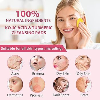 🔥Summer Hot Sale 50% Off🔥40 Turmeric &amp; Kojic Acid Cleansing Pads