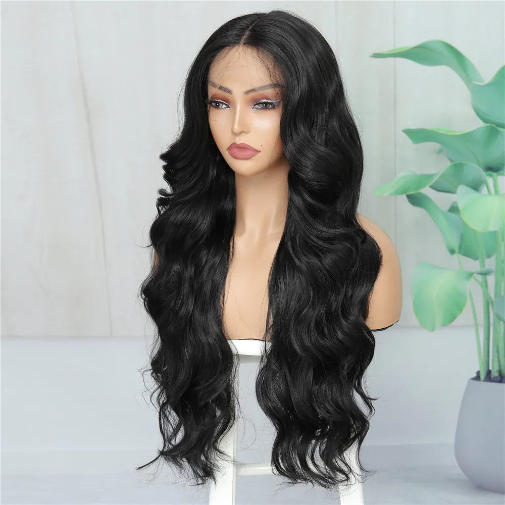 Long Body Wave Synthetic Lace Front Wig